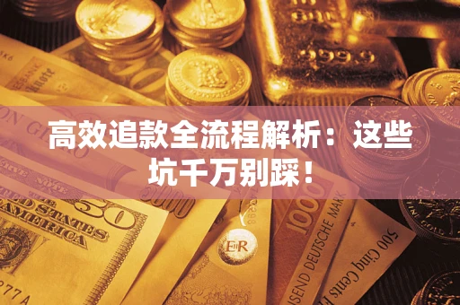 武汉高效追款全流程解析：这些坑千万别踩！