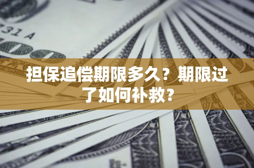 武汉担保追偿期限多久？期限过了如何补救？