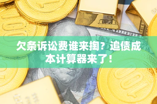 武汉欠条诉讼费谁来掏？追债成本计算器来了！