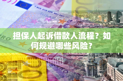 武汉担保人起诉借款人流程？如何规避哪些风险？