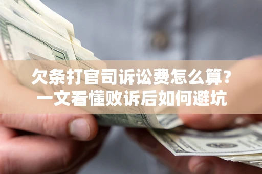 武汉欠条打官司诉讼费怎么算？一文看懂败诉后如何避坑